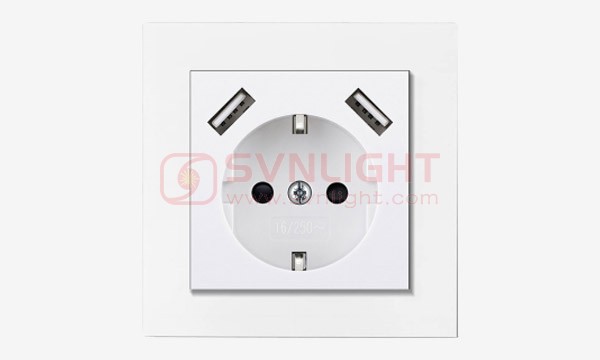 2 USB A Wall Socket