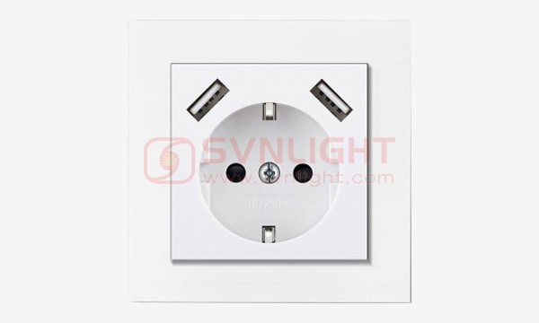 2 USB A Wall Socket