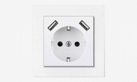 2 USB A Wall Socket